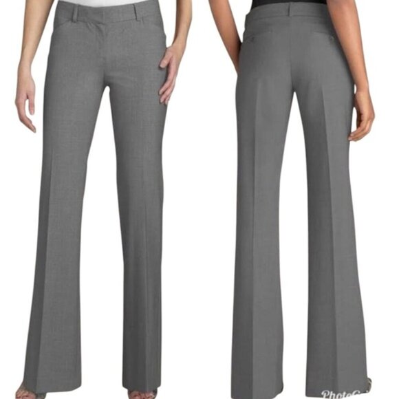 THEORY MAX C TAILOR WOOL GRAY CLASSIC TROUSERS 4 - Picture 1 of 9